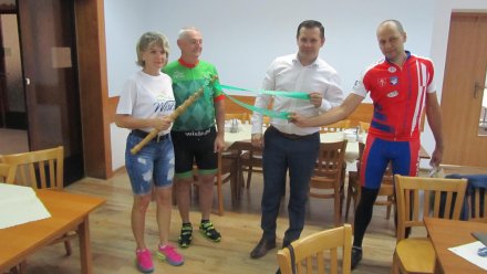 Przed startem - spotkanie z burmistrzem Tomaszem Bujokiem w Ośrodku Przygotowań Paraolimpijskich